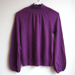 Purple Mockneck Sweater